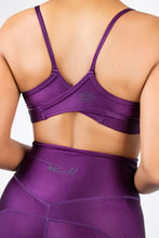 Load image into Gallery viewer, Eggplant Dream Collection Criss Cross Sports Bra
