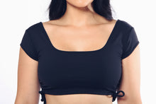 Load image into Gallery viewer, Black Purpose Collection Crop Top
