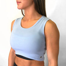 Load image into Gallery viewer, Expression Baby Blue Crop Top
