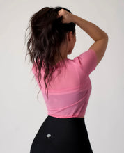 Load image into Gallery viewer, Killin&#39; It Short Sleeve Mesh Top Pink
