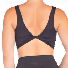 Load image into Gallery viewer, Matte Black Summer Collection Zipper Crop Top
