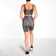Load image into Gallery viewer, Snake Skin Summer Collection Zipper Crop Top *LIMITED EDITION*
