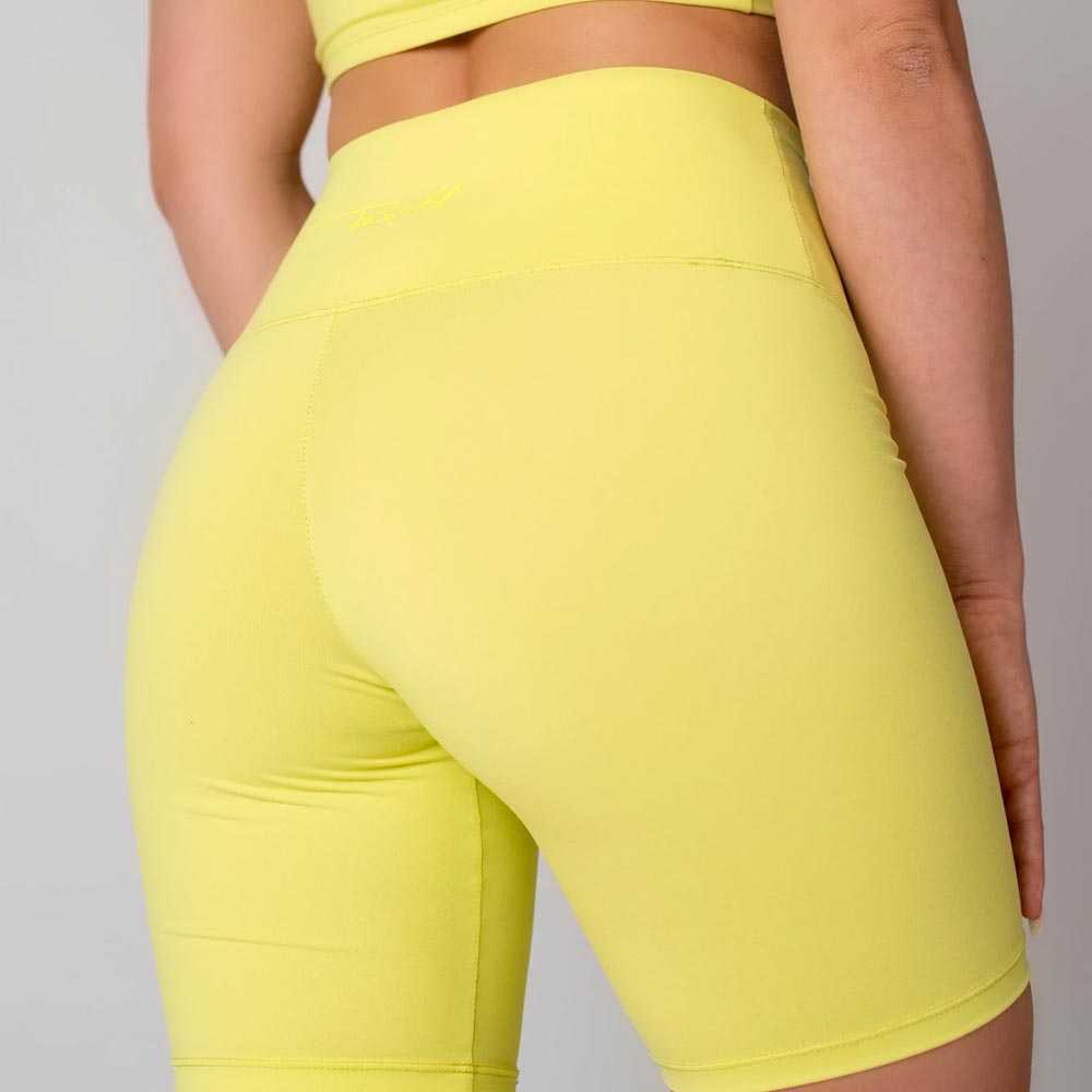 Neon Yellow Biker Shorts